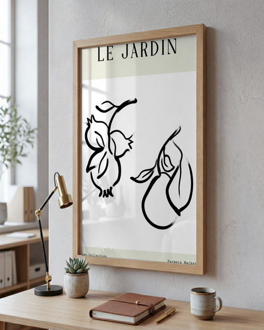 SENT Studio - Bohemian Poster No. 67 - framed print in a styled room