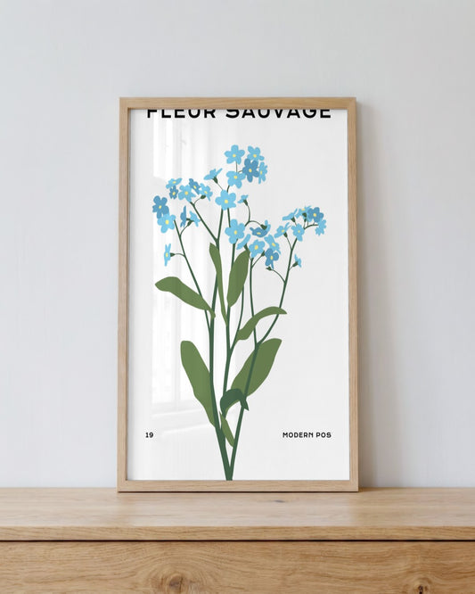 SENT Studio - Botanical Poster No. 3 - framed print in a styled room