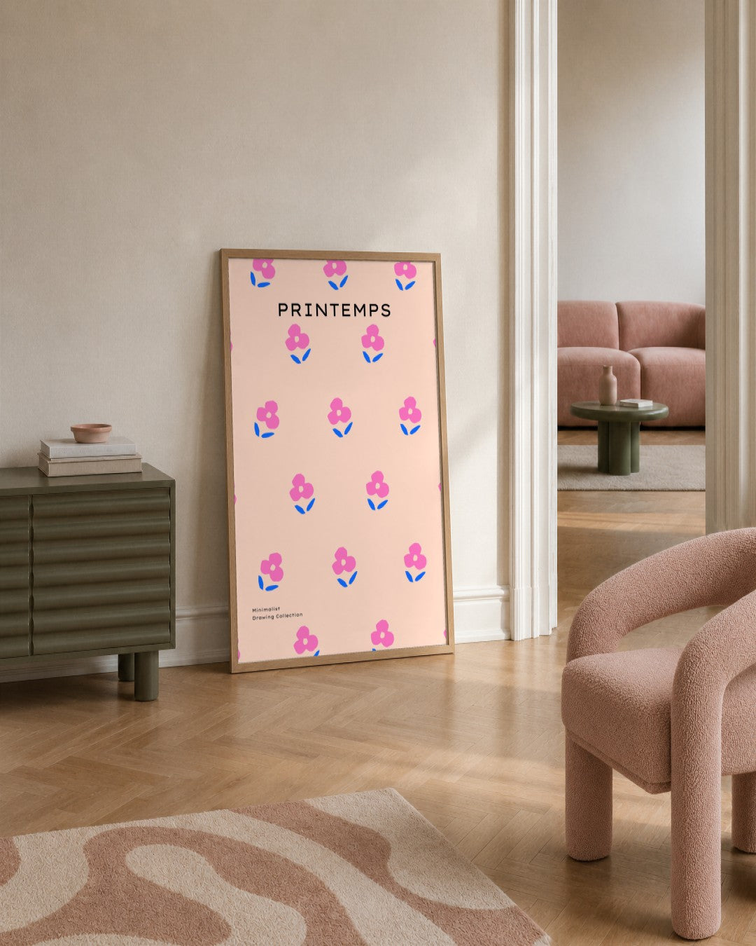 SENT Studio - Abstract Poster No. 40 - framed print in a styled room