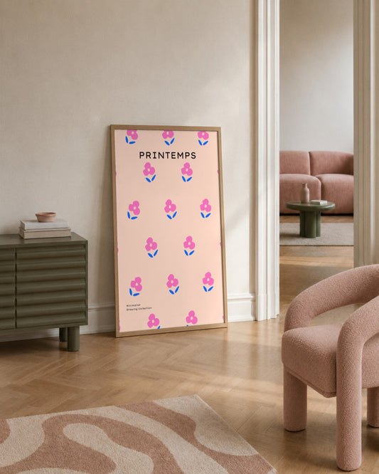 SENT Studio - Abstract Poster No. 40 - framed print in a styled room