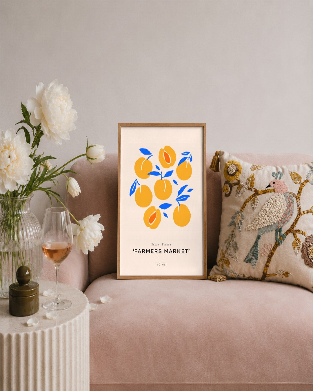 SENT Studio - Abstract Poster No. 13 - framed print in a styled room