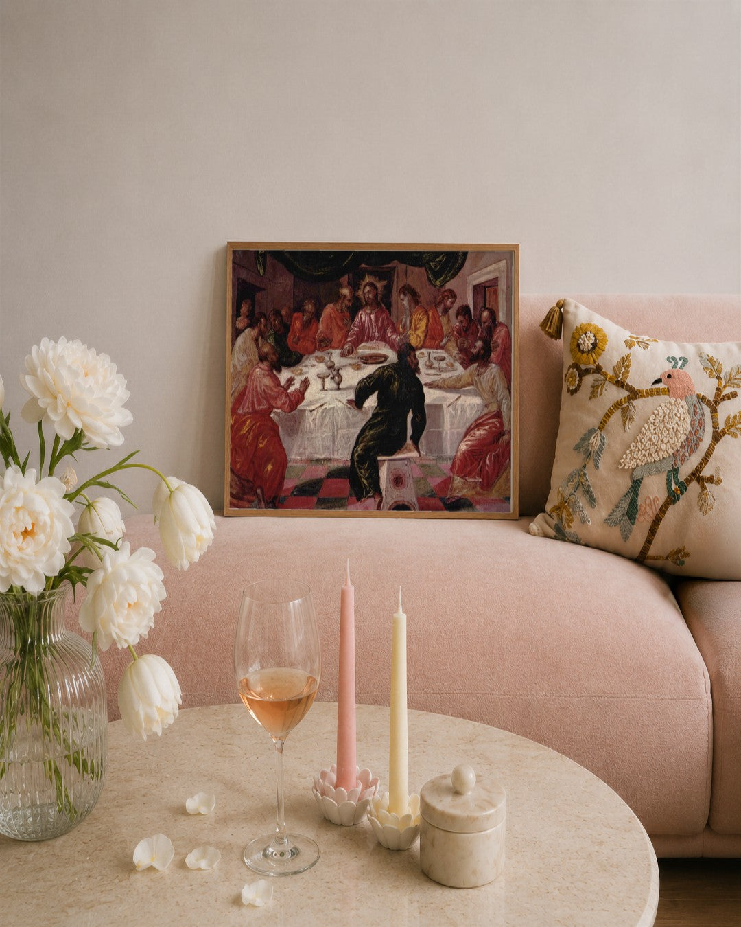Renaissance Masters - Renaissance Masterpiece No. 237 - framed print in a styled room