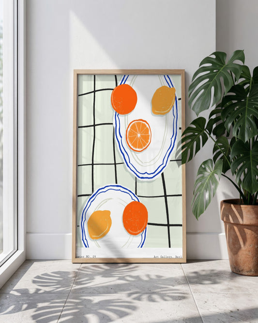 SENT Studio - Cravings Poster No. 9 - framed print in a styled room