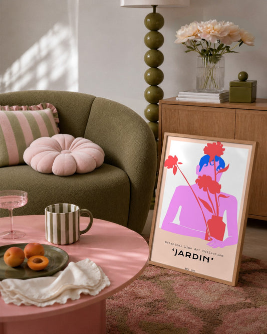 SENT Studio - Abstract Poster No. 29 - framed print in a styled room