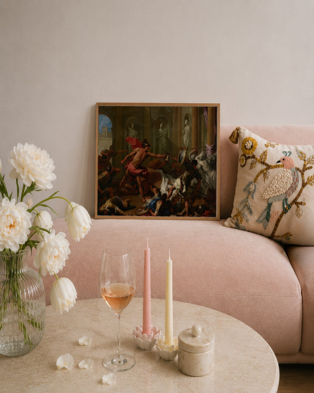 Renaissance Masters - Renaissance Masterpiece No. 387 - framed print in a styled room