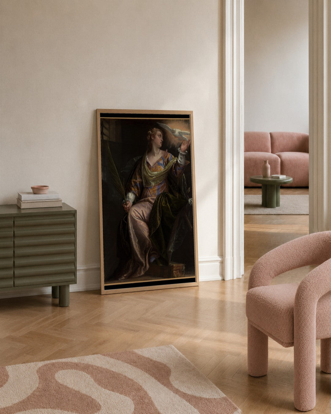 Renaissance Masters - Renaissance Masterpiece No. 118 - framed print in a styled room