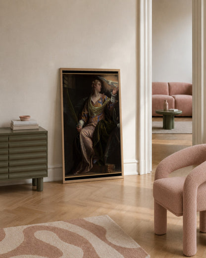 Renaissance Masters - Renaissance Masterpiece No. 118 - framed print in a styled room