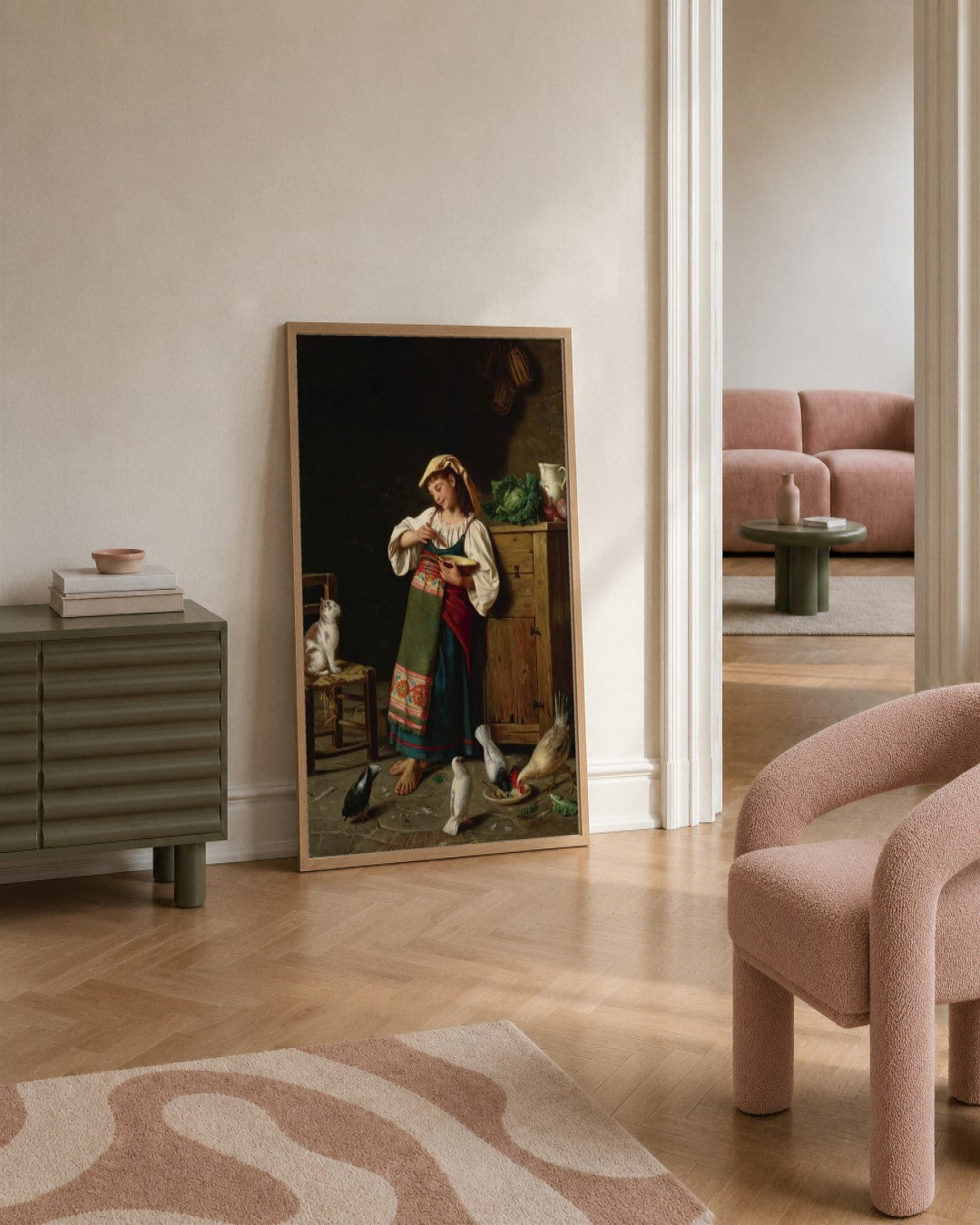 Renaissance Masters - Renaissance Masterpiece No. 424 - framed print in a styled room