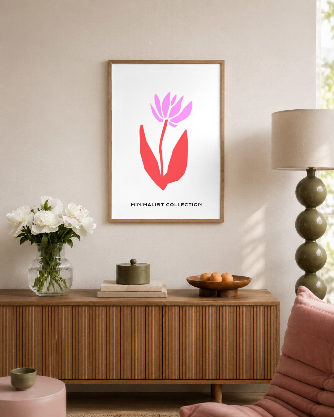 SENT Studio - Abstract Poster No. 21 - framed print in a styled room