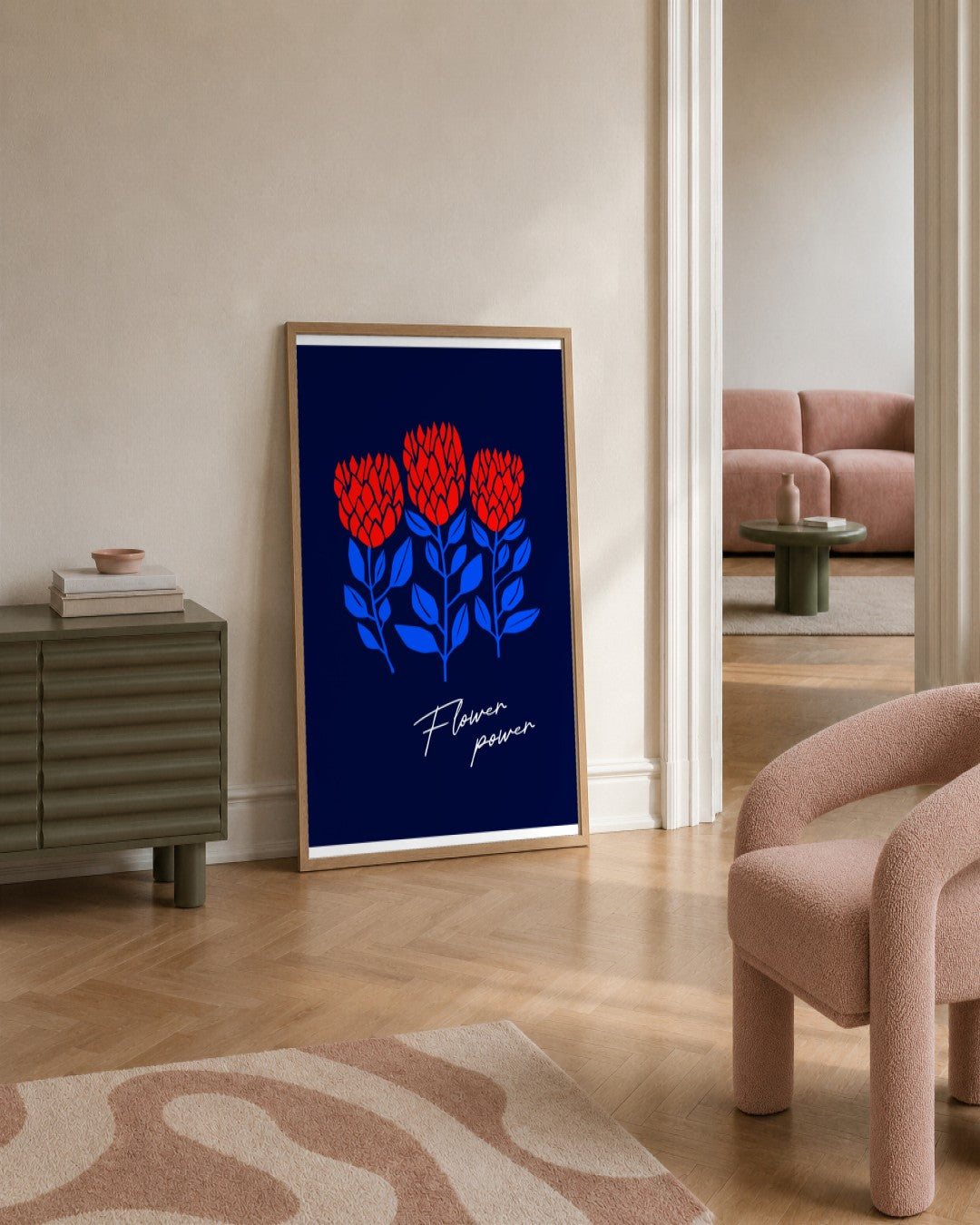 SENT Studio - Artistic Poster No. 7 - framed print in a styled room
