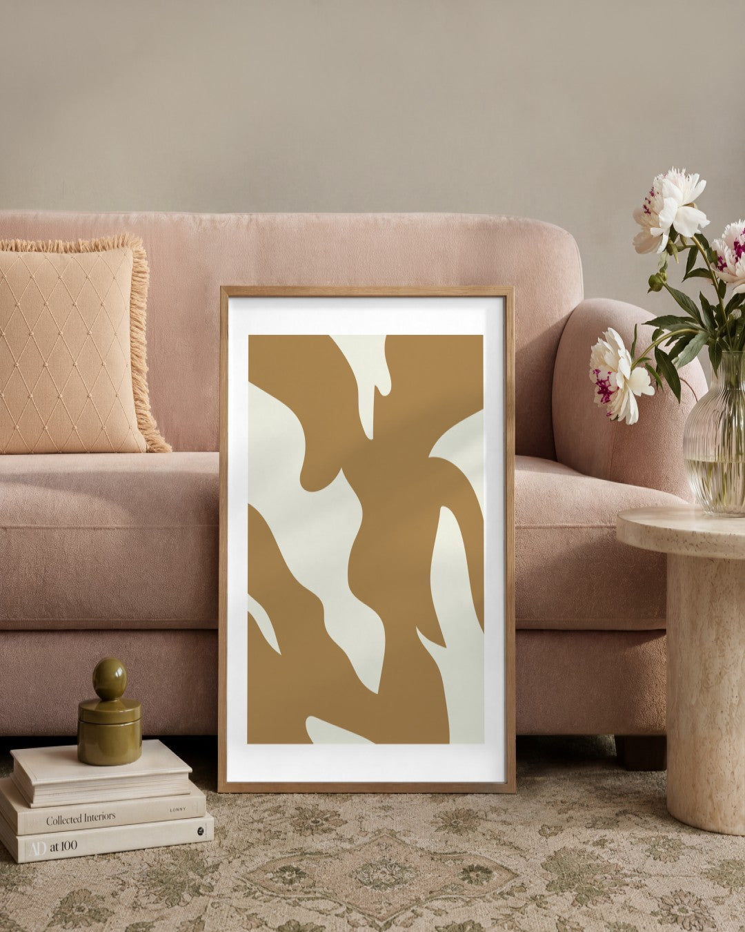 SENT Studio - Bohemian Poster No. 21 - framed print in a styled room