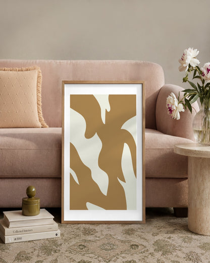 SENT Studio - Bohemian Poster No. 21 - framed print in a styled room