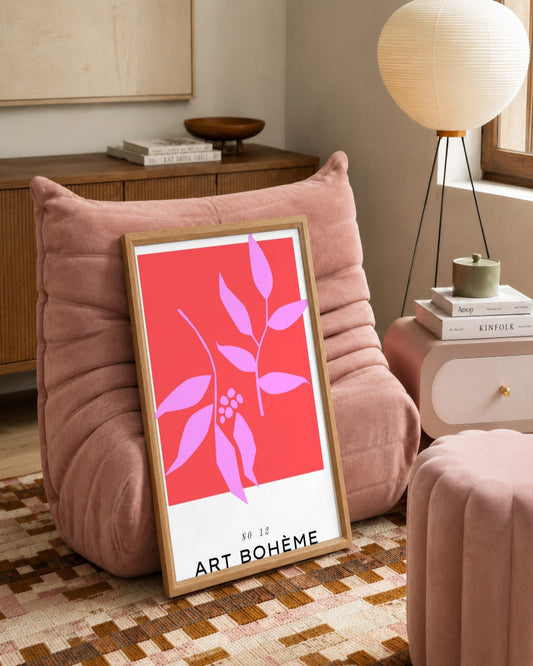 SENT Studio - Abstract Poster No. 59 - framed print in a styled room
