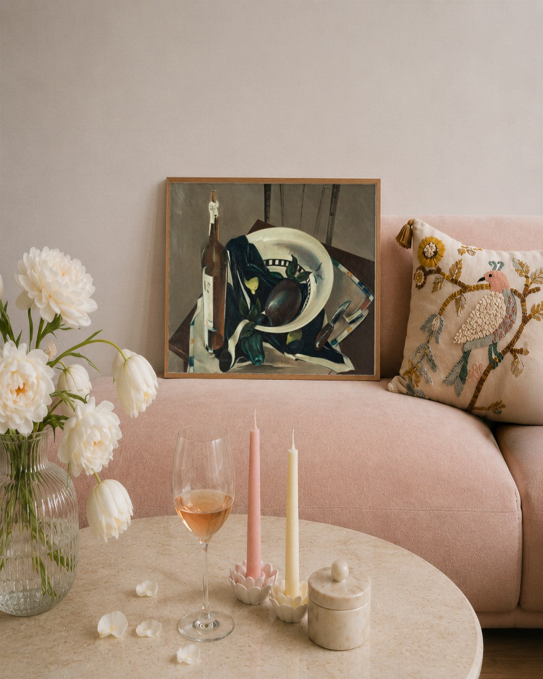 Preston Dickinson - Still Life - framed print in a styled room