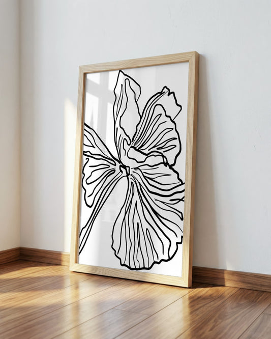 SENT Studio - Blooming Flowers Poster No. 26 - framed print in a styled room