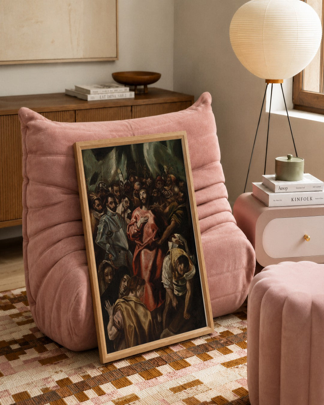 Renaissance Masters - Renaissance Masterpiece No. 126 - framed print in a styled room