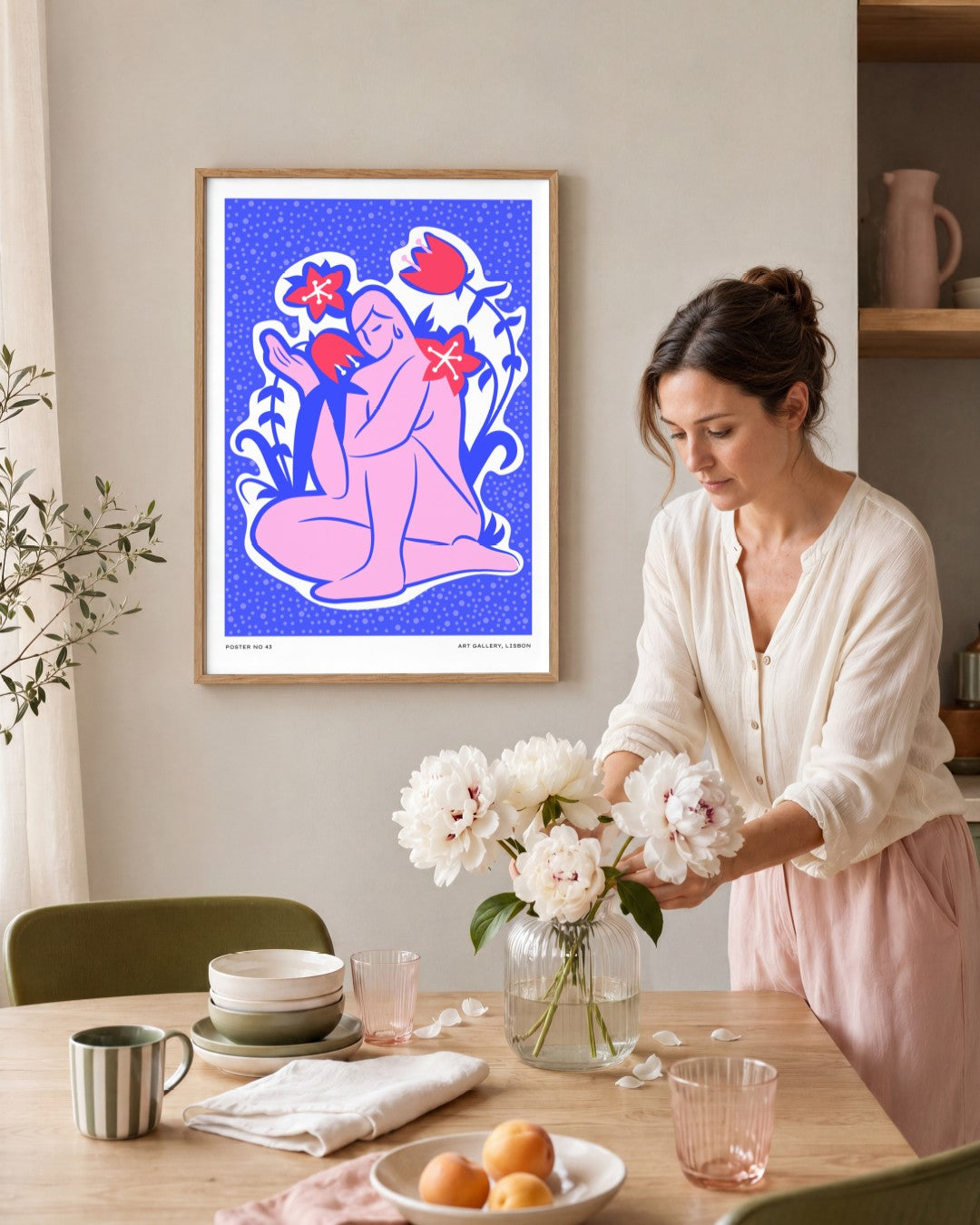 SENT Studio - Aesthetic Poster No. 43 - framed print in a styled room