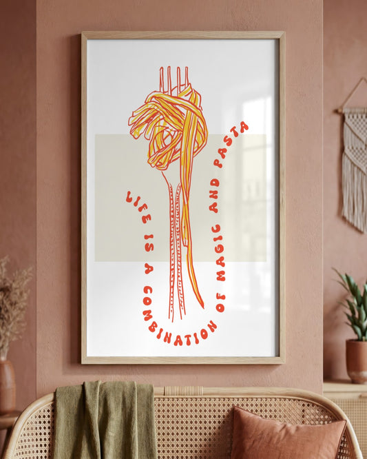 SENT Studio - Cravings Poster No. 31 - framed print in a styled room