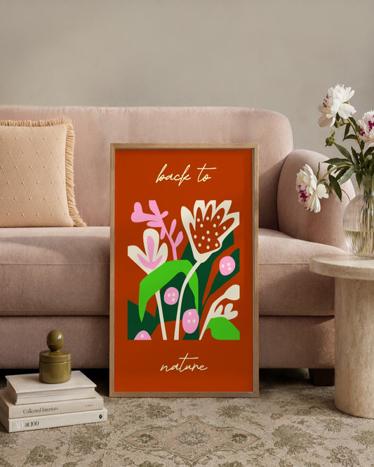 SENT Studio - Artistic Poster No. 27 - framed print in a styled room