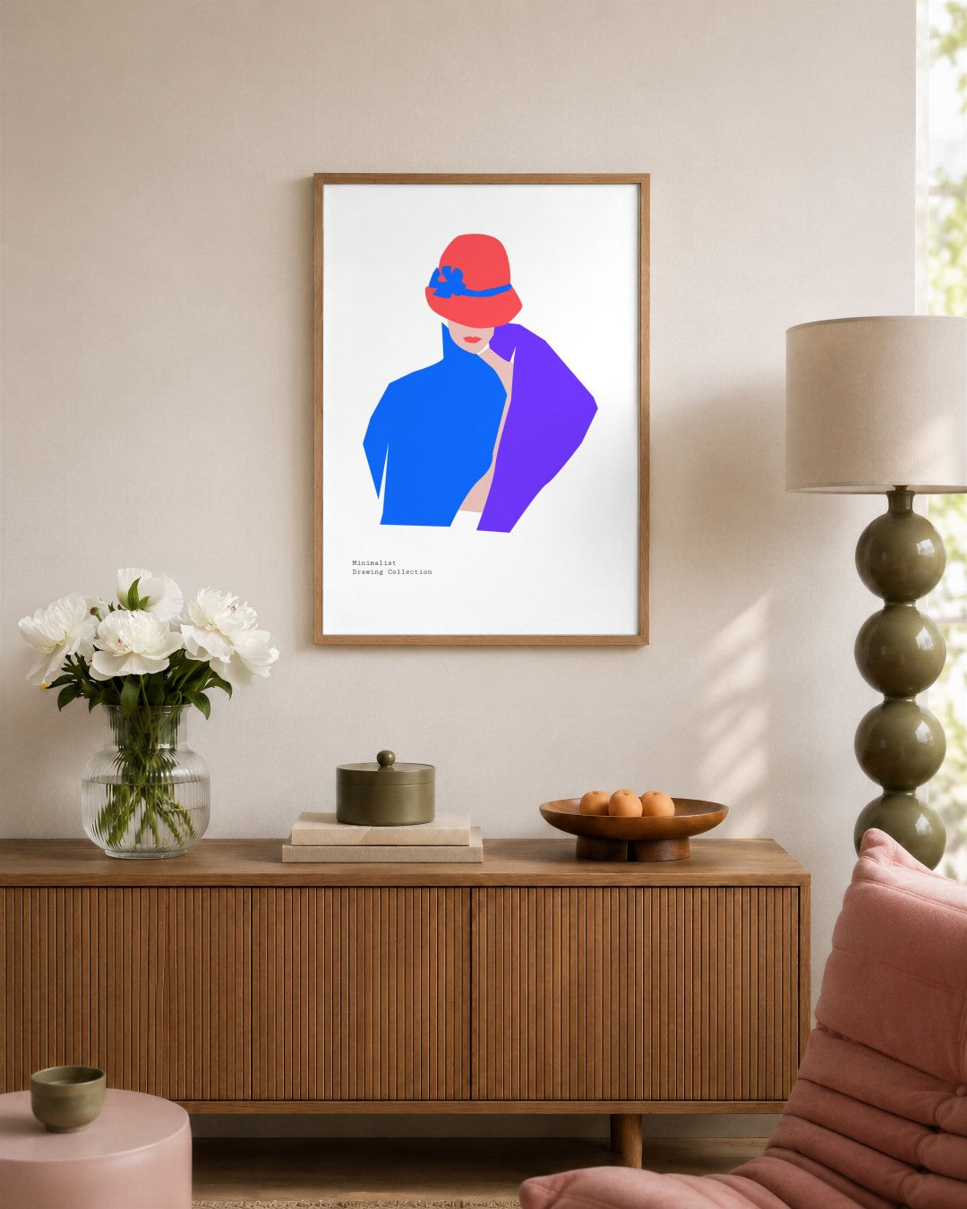 SENT Studio - Abstract Poster No. 26 - framed print in a styled room