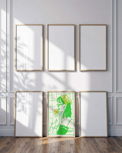 SENT Studio - Cravings Poster No. 58 - framed print in a styled room