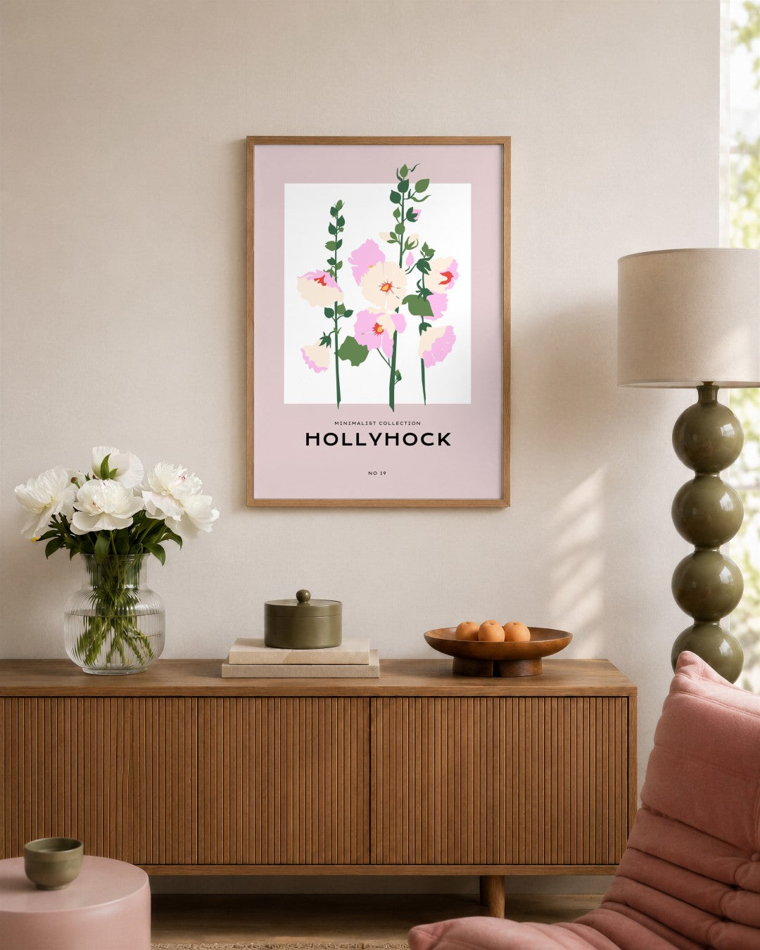SENT Studio - Botanical Poster No. 11 - framed print in a styled room