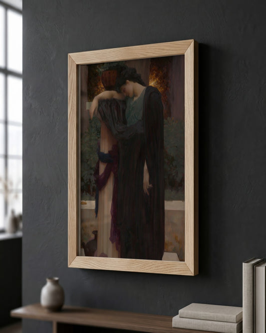 Frederic Leighton - Lachrymae - framed print in a styled room