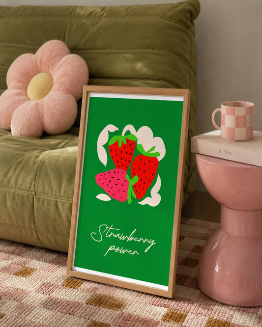 SENT Studio - Artistic Poster No. 59 - framed print in a styled room