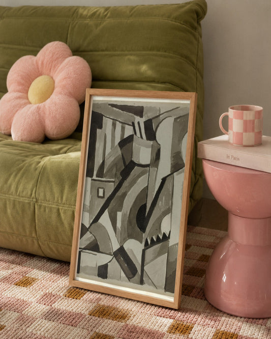 Carl Newman - Abstract - framed print in a styled room