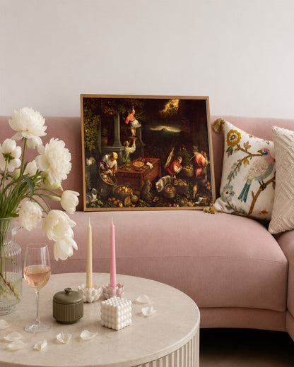 Renaissance Masters - Renaissance Masterpiece No. 49 - framed print in a styled room