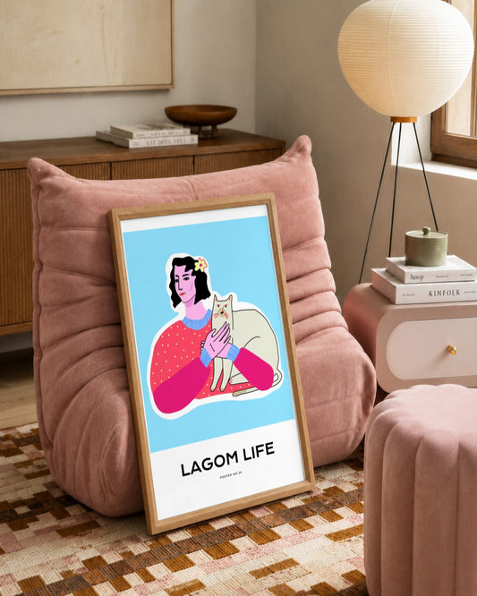 SENT Studio - Aesthetic Poster No. 24 - framed print in a styled room