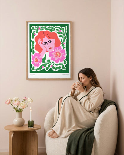 SENT Studio - Aesthetic Poster No. 31 - framed print in a styled room