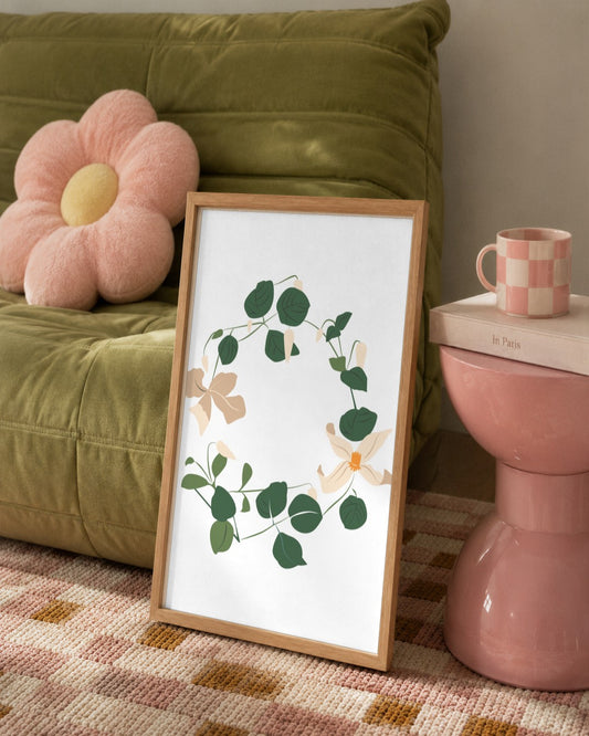 SENT Studio - Botanical Poster No. 65 - framed print in a styled room