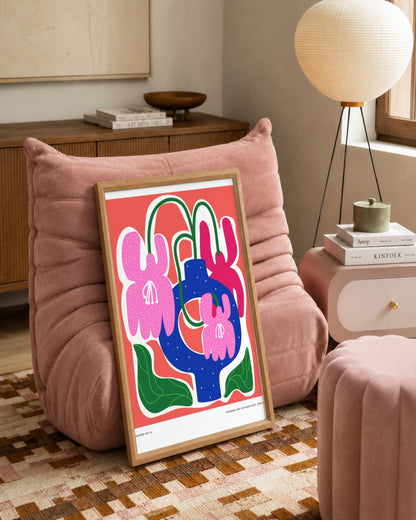 SENT Studio - Aesthetic Poster No. 11 - framed print in a styled room