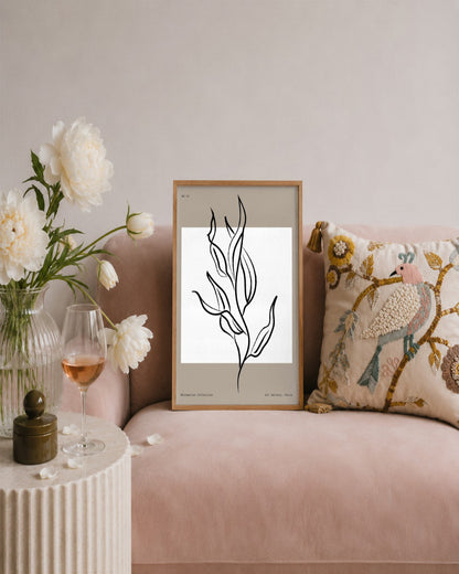 SENT Studio - Bohemian Poster No. 47 - framed print in a styled room