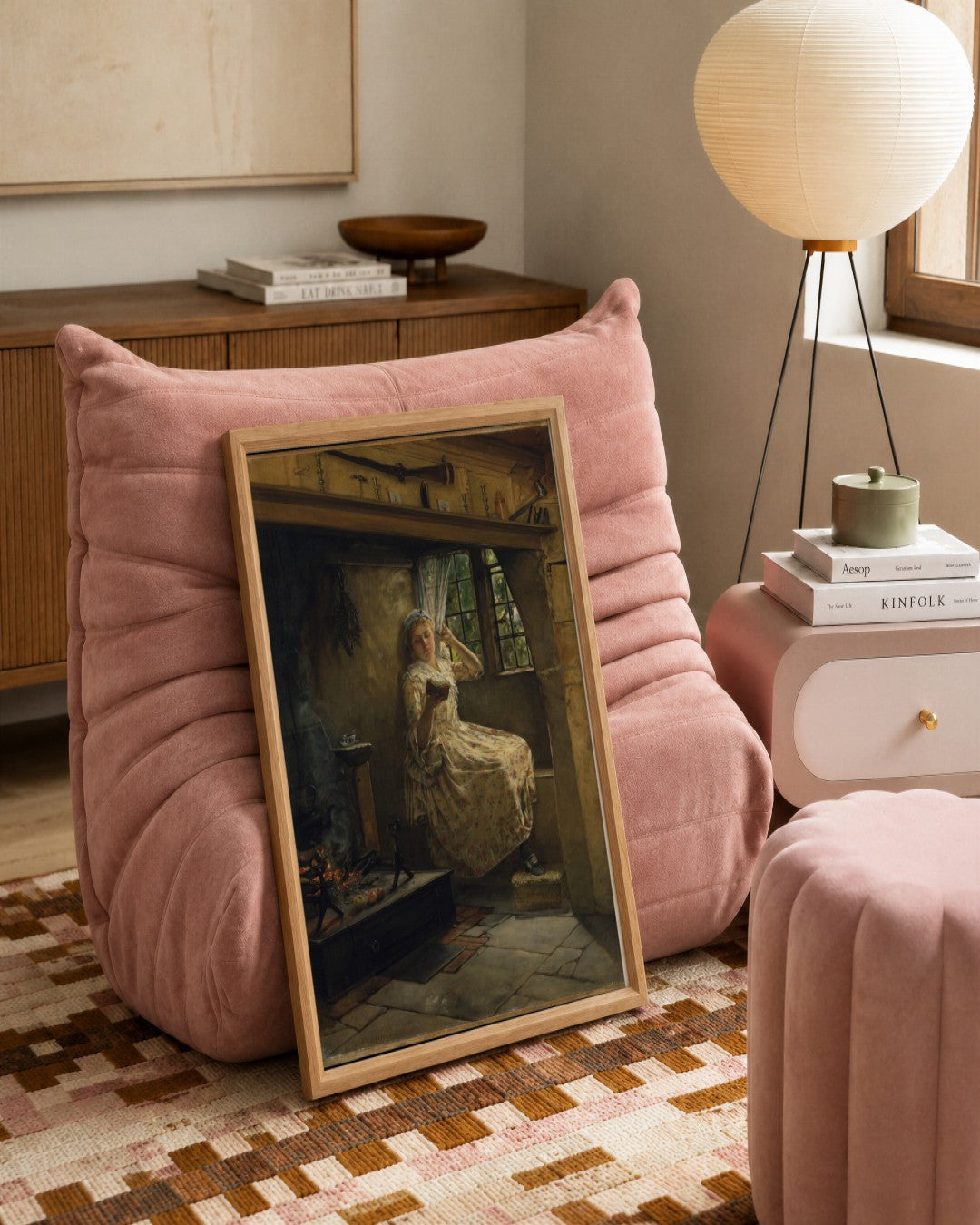 Renaissance Masters - Renaissance Masterpiece No. 232 - framed print in a styled room