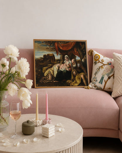Renaissance Masters - Renaissance Masterpiece No. 411 - framed print in a styled room