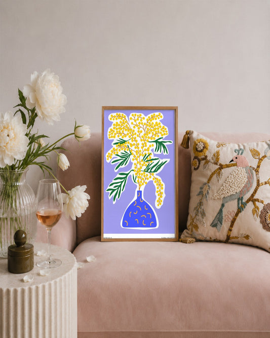 SENT Studio - Aesthetic Poster No. 19 - framed print in a styled room