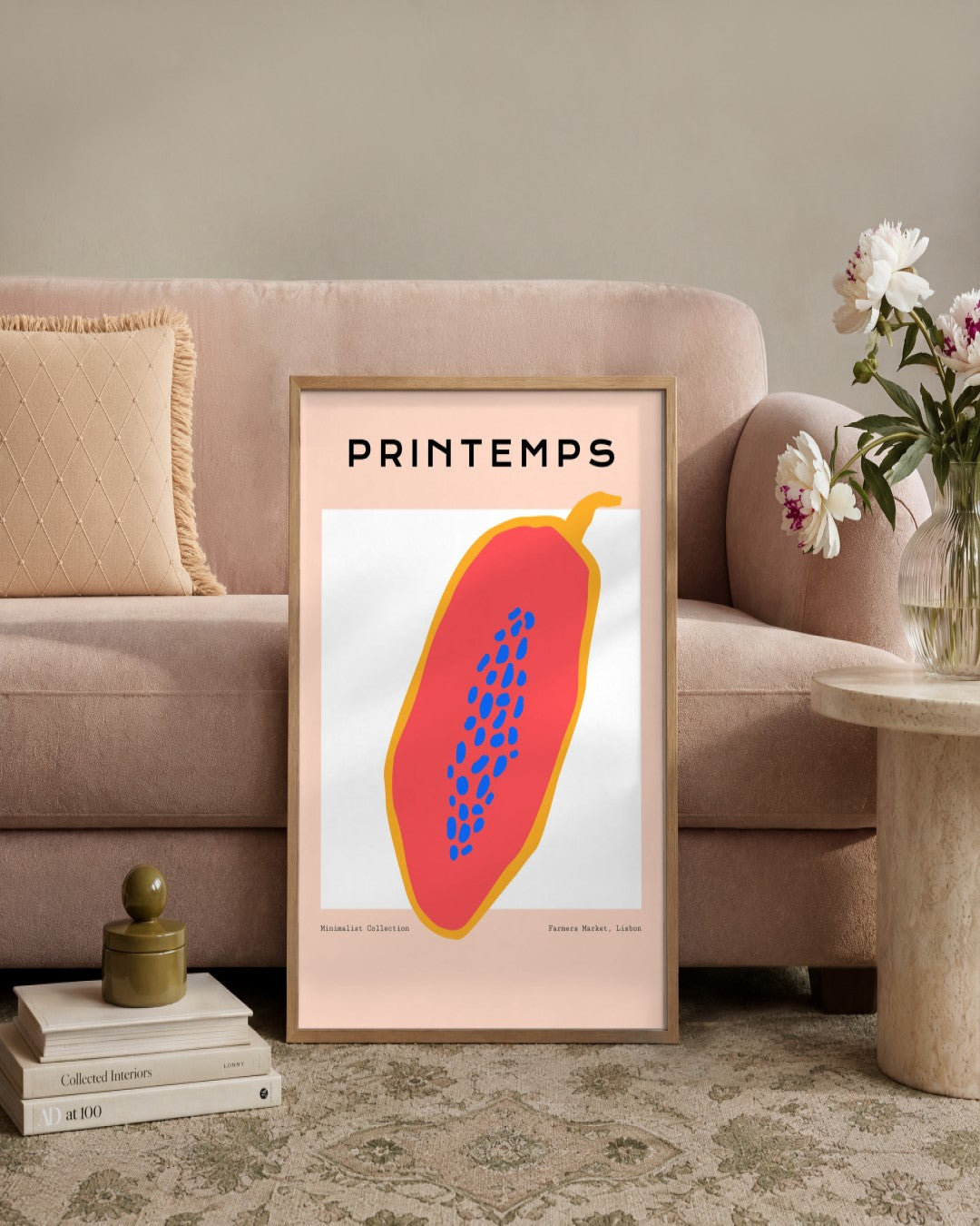 SENT Studio - Abstract Poster No. 12 - framed print in a styled room
