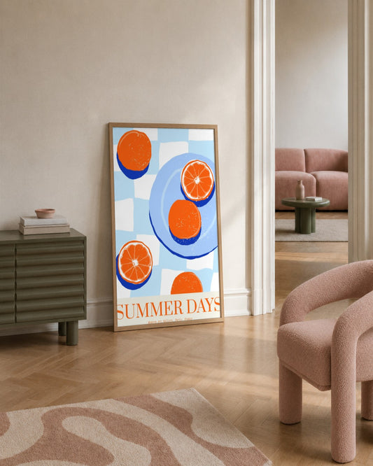 SENT Studio - Cravings Poster No. 14 - framed print in a styled room