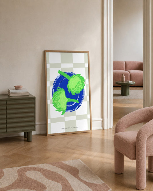 SENT Studio - Cravings Poster No. 27 - framed print in a styled room