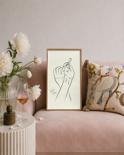 SENT Studio - Bohemian Poster No. 81 - framed print in a styled room