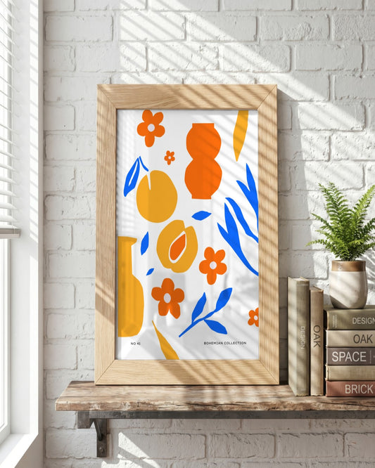 SENT Studio - Abstract Poster No. 38 - framed print in a styled room