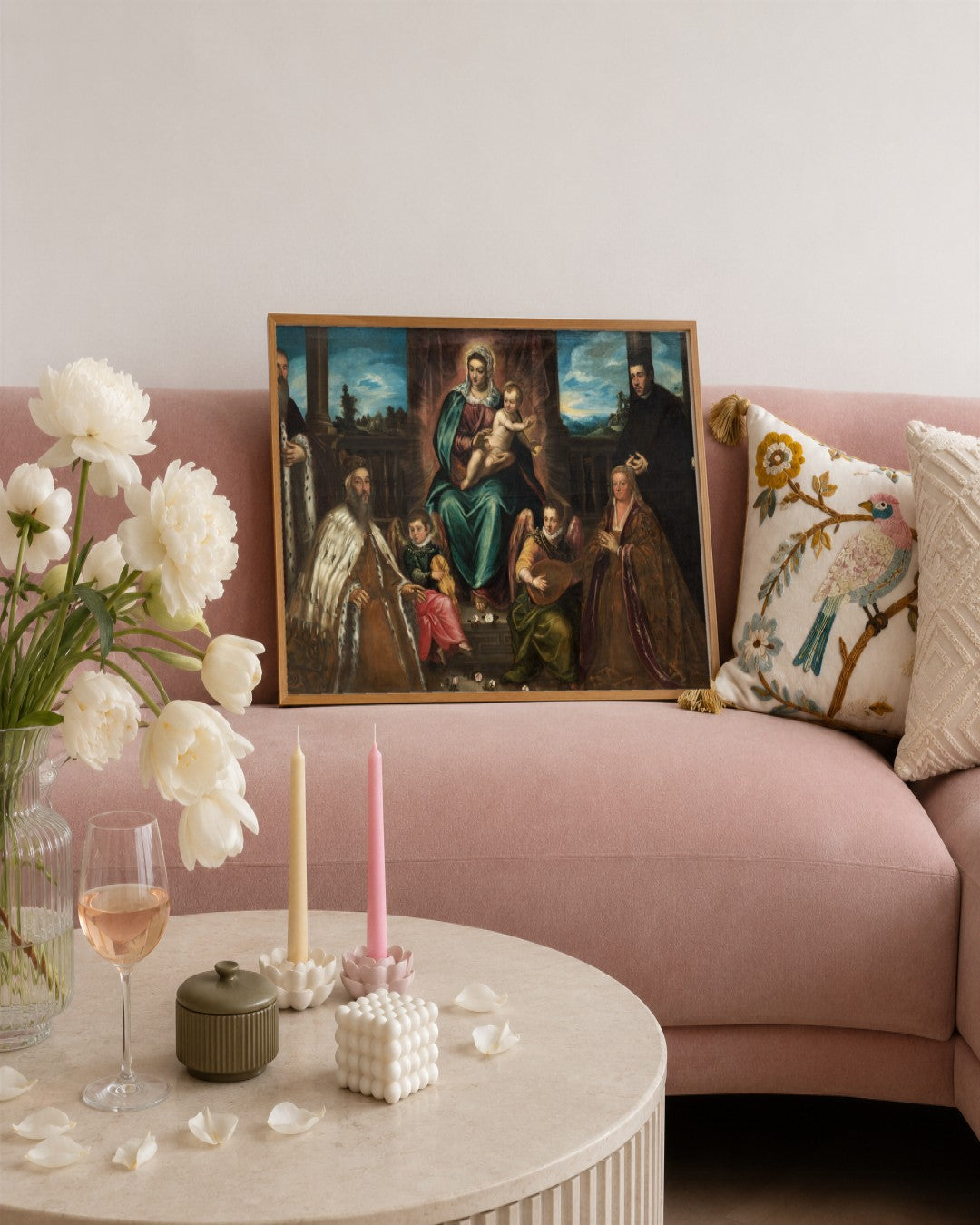 Renaissance Masters - Renaissance Masterpiece No. 83 - framed print in a styled room