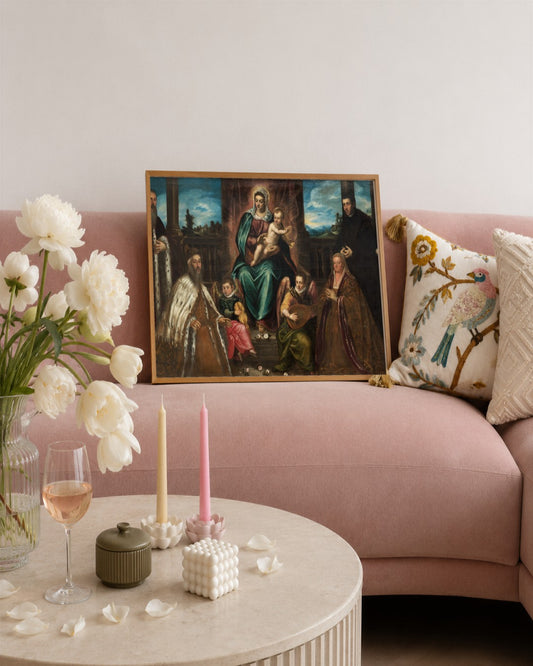 Renaissance Masters - Renaissance Masterpiece No. 83 - framed print in a styled room