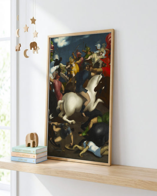 Renaissance Masters - Renaissance Masterpiece No. 53 - framed print in a styled room