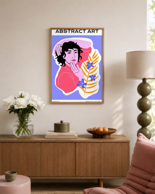 SENT Studio - Aesthetic Poster No. 4 - framed print in a styled room