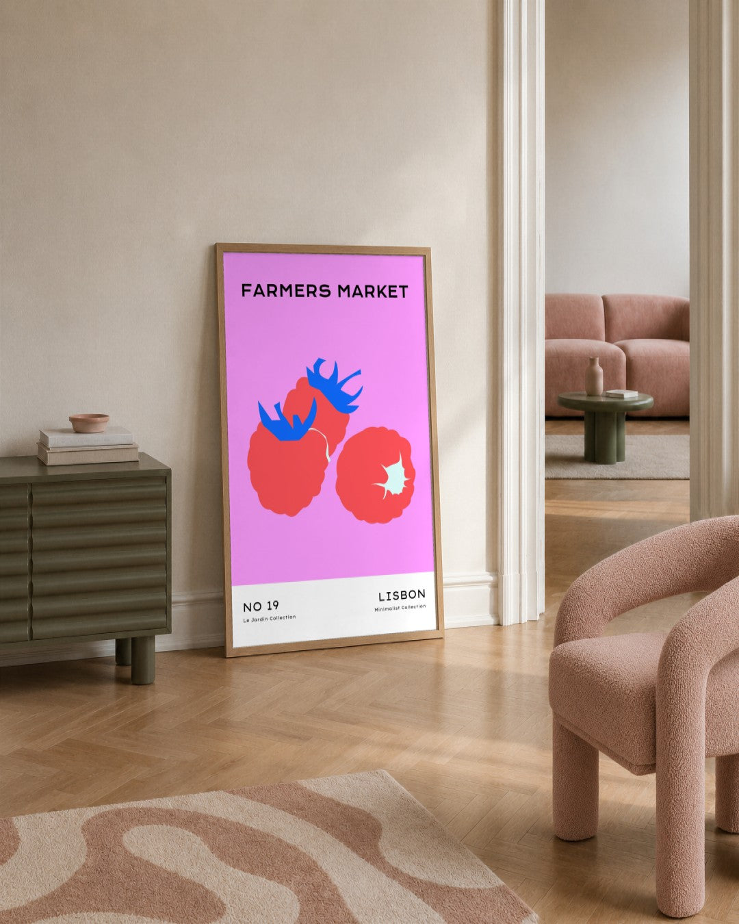 SENT Studio - Abstract Poster No. 57 - framed print in a styled room
