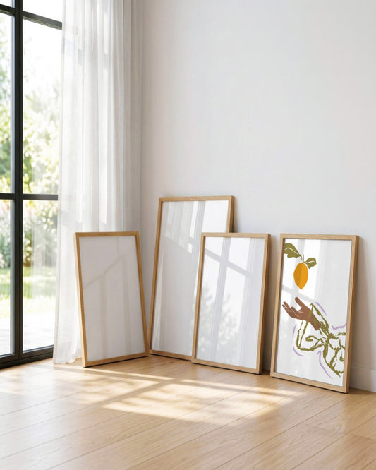 SENT Studio - Blooming Flowers Poster No. 51 - framed print in a styled room