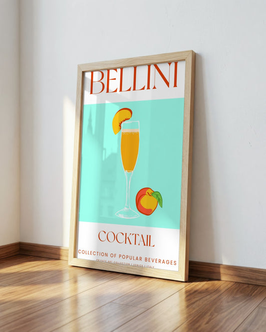 SENT Studio - Cocktail Poster No. 40 - framed print in a styled room